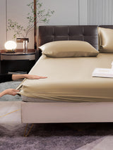 [Beige] SilkSilky-IT 22Momme Set di biancheria da letto 006