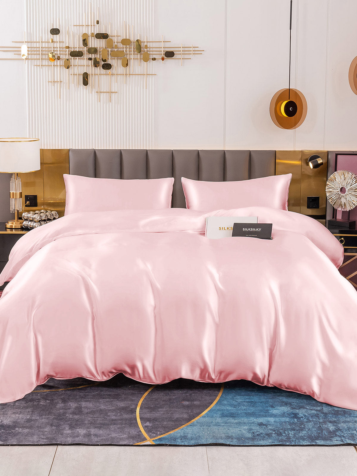 [Rosa] SilkSilky-IT 19Momme Seta pura Bedding Set 001