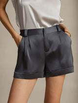 [Grigio Scuro] SilkSilky-IT Pantaloncini da donna 001