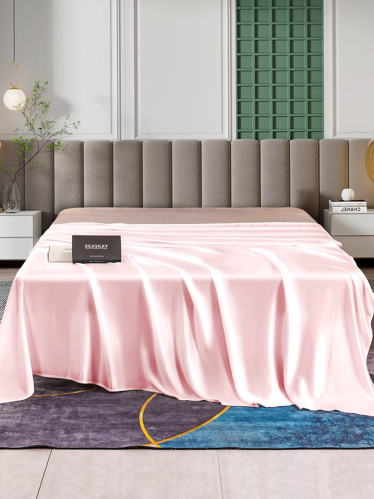 [Rosa] SilkSilky-IT 25Momme Seta pura Sheet 001