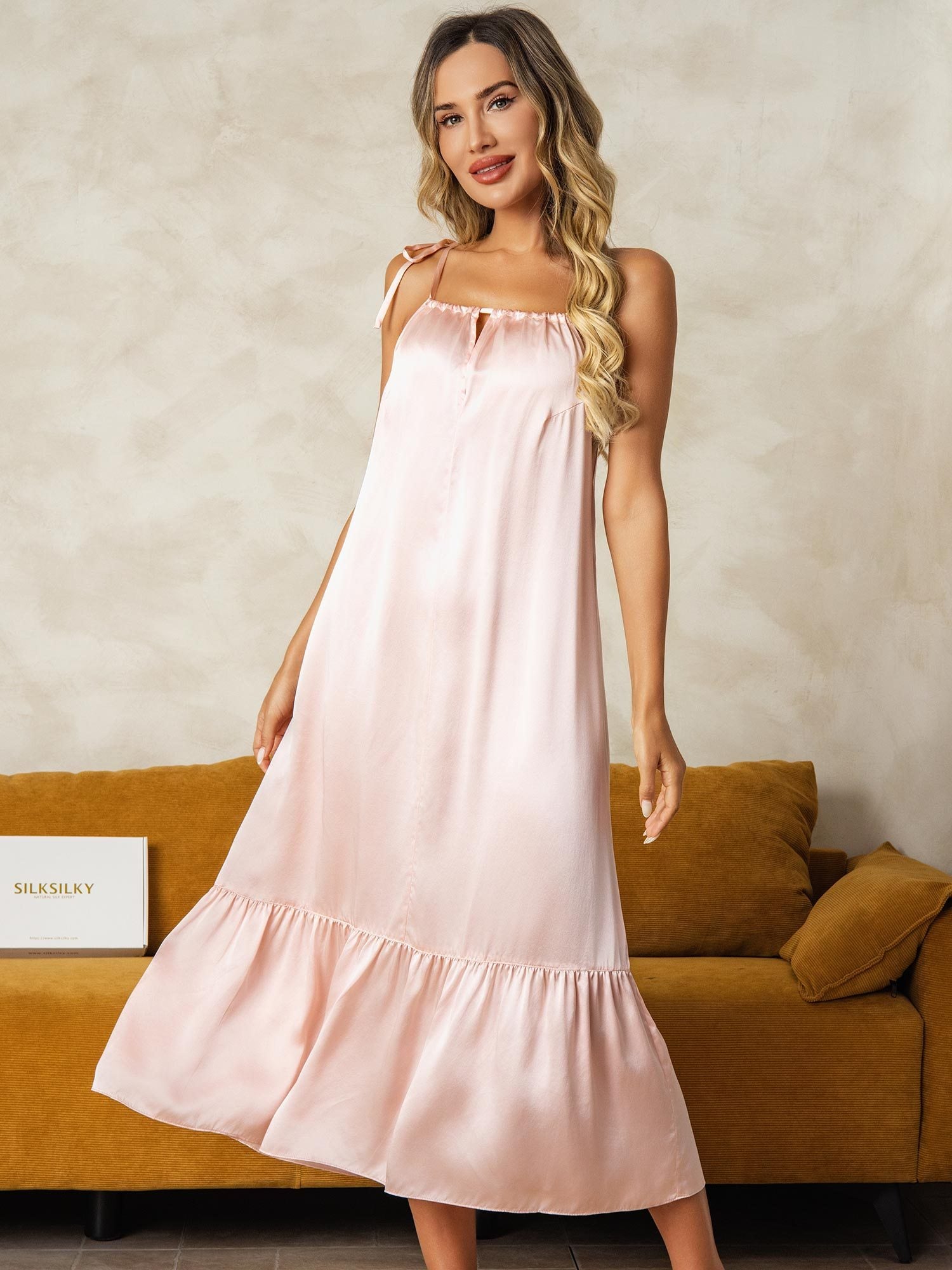 [Rosa] SilkSilky-IT Seta pura Nightgown 003
