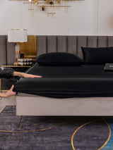 [Nero] SilkSilky-IT 19Momme Set di biancheria da letto 006