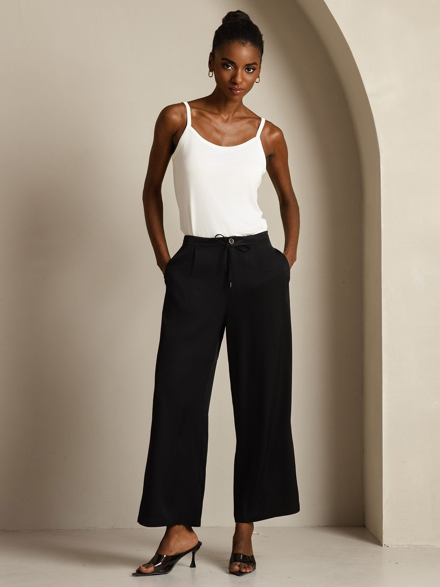 [Nero] SilkSilky-IT 19Momme Seta Womens Pants 006