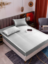 [Argento] SilkSilky-IT 19Momme Set di biancheria da letto 001