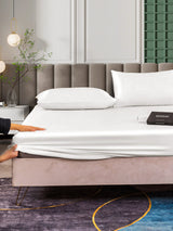[Bianco] SilkSilky-IT 25Momme Set di biancheria da letto 006