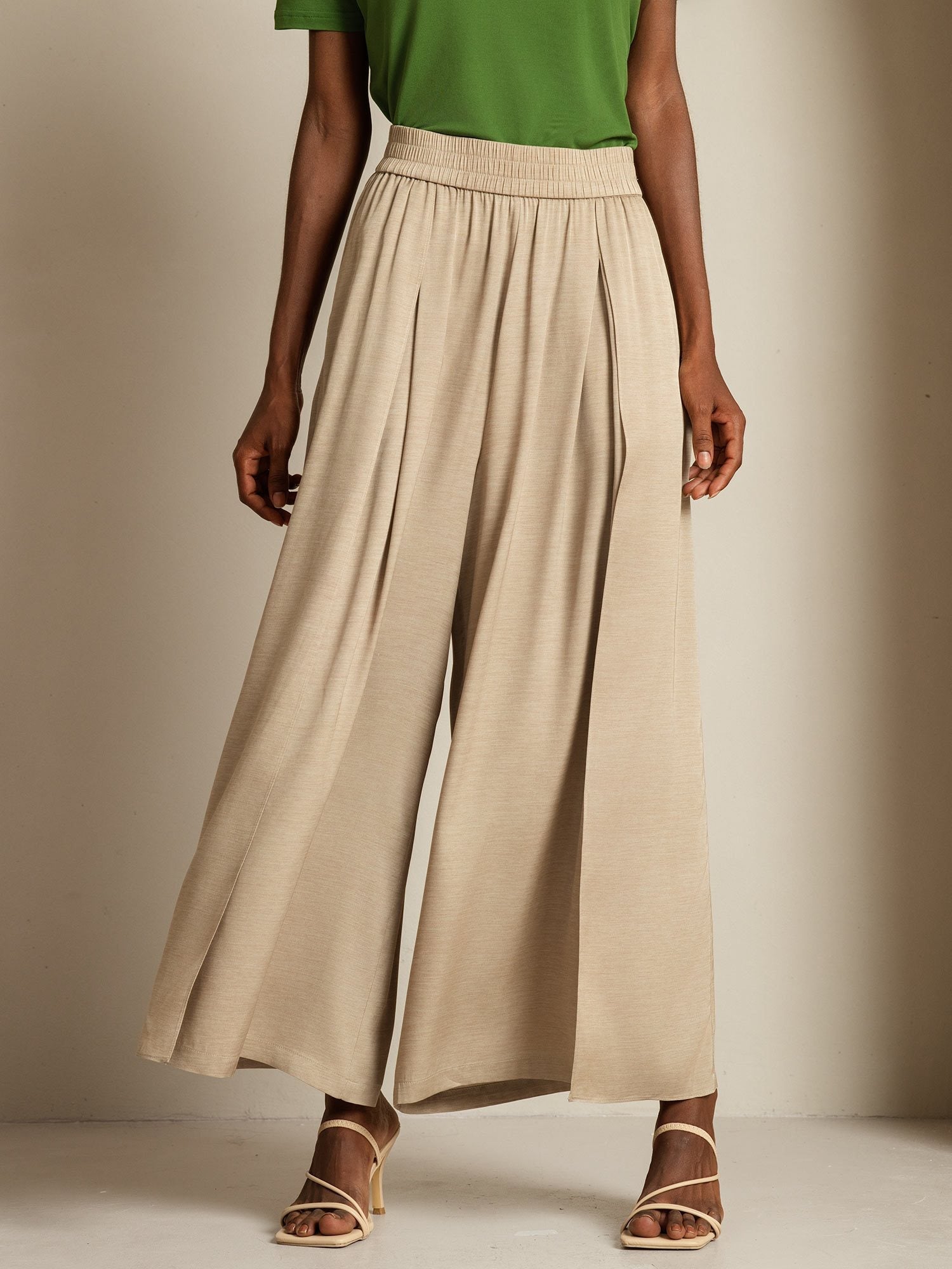 [Marrone Chiaro] SilkSilky-IT 19Momme Seta Womens Pants 003,