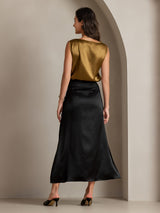 [Marrone] SilkSilky-IT Sleeveless Round Neck Cami 002