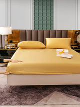 [Champagne] SilkSilky-IT 25Momme Set di biancheria da letto 006