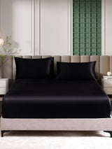 [Nero] SilkSilky-IT 25Momme Set di biancheria da letto 002