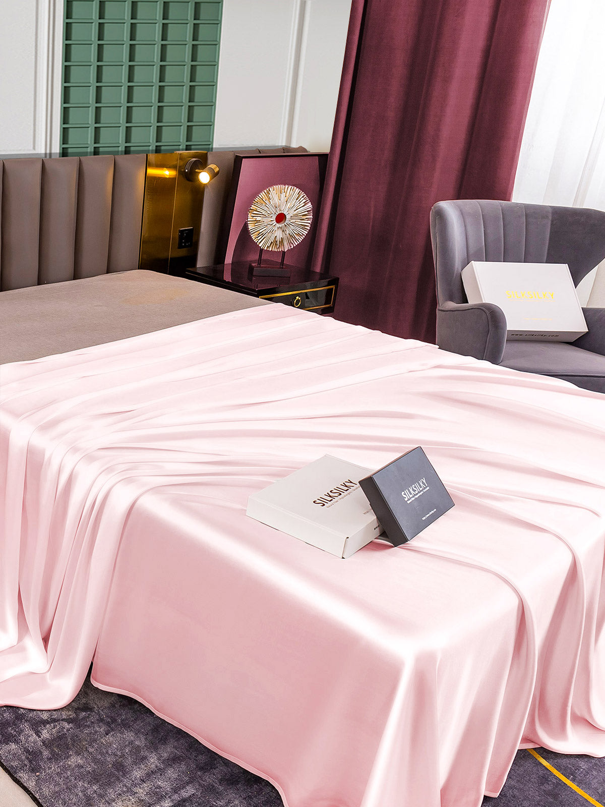 [Rosa] SilkSilky-IT 25Momme Seta pura Sheet 003