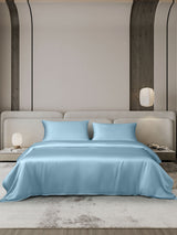 [Azzurro] SilkSilky-IT 19Momme Set di biancheria da letto 002