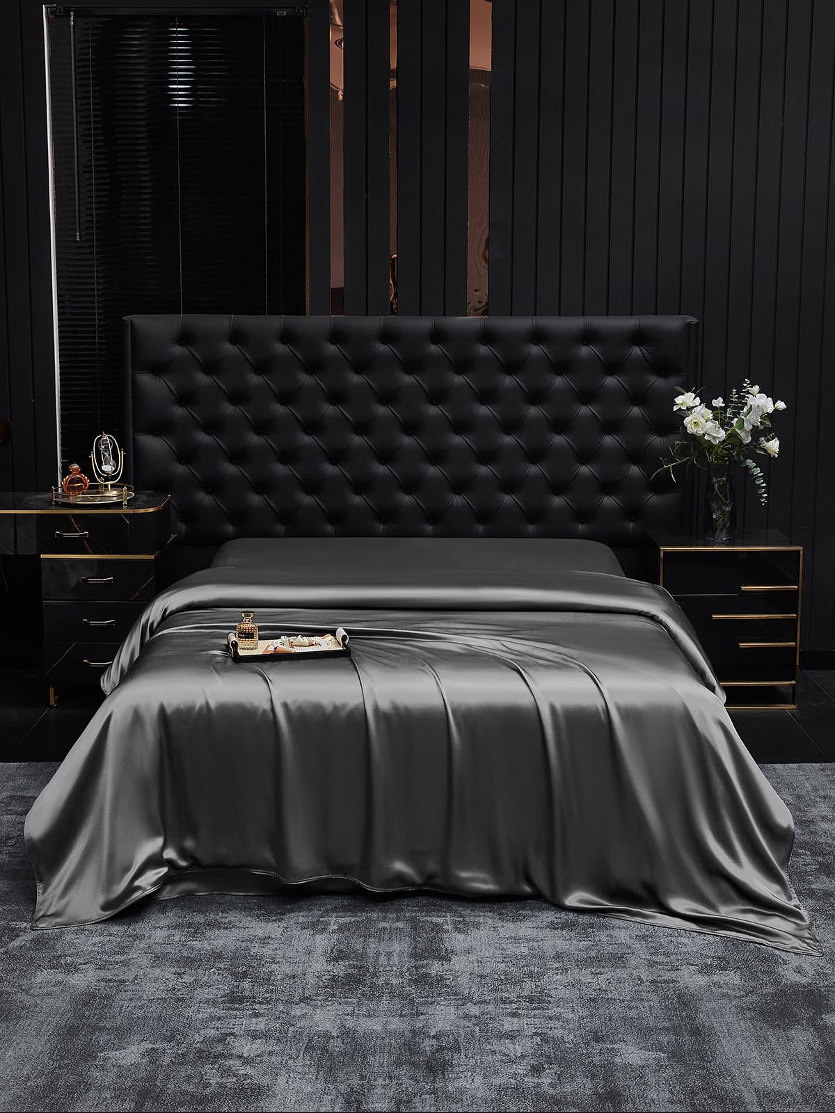 [Grigio Scuro] SilkSilky-IT 19Momme Duvet Covers 002