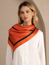 [Quadrato Arancione] SilkSilky-IT Sciarpa 004