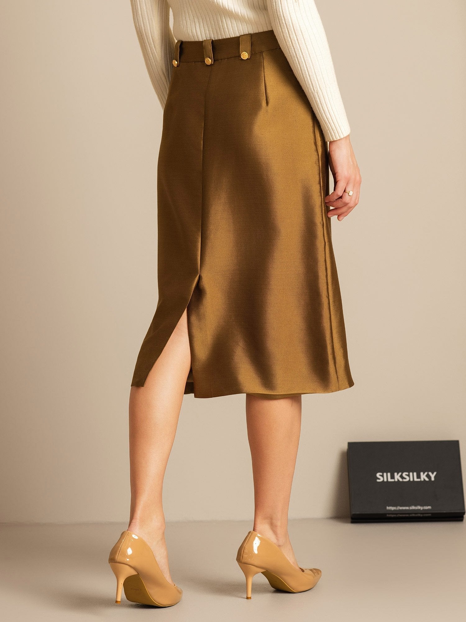 [Bronzo] SilkSilky-IT 32Momme Seta Skirt 002,