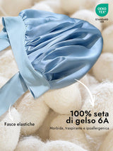 [Cielo Blu] SilkSilky-IT Cuffia di seta 002