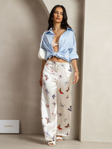 [Farfalla Bianca] SilkSilky-IT 19Momme Seta Womens Pants 006
