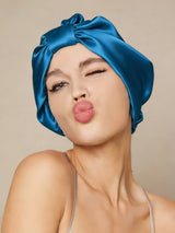 [Verde Acqua] SilkSilky-IT Cuffia di seta 001