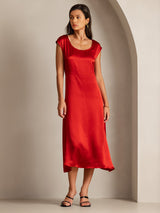 [Vino] SilkSilky-IT Cap Sleeve Vestiti da donna 005