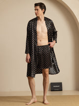 [Catena Nera] SilkSilky-IT Long Sleeve Pigiami da uomo 004