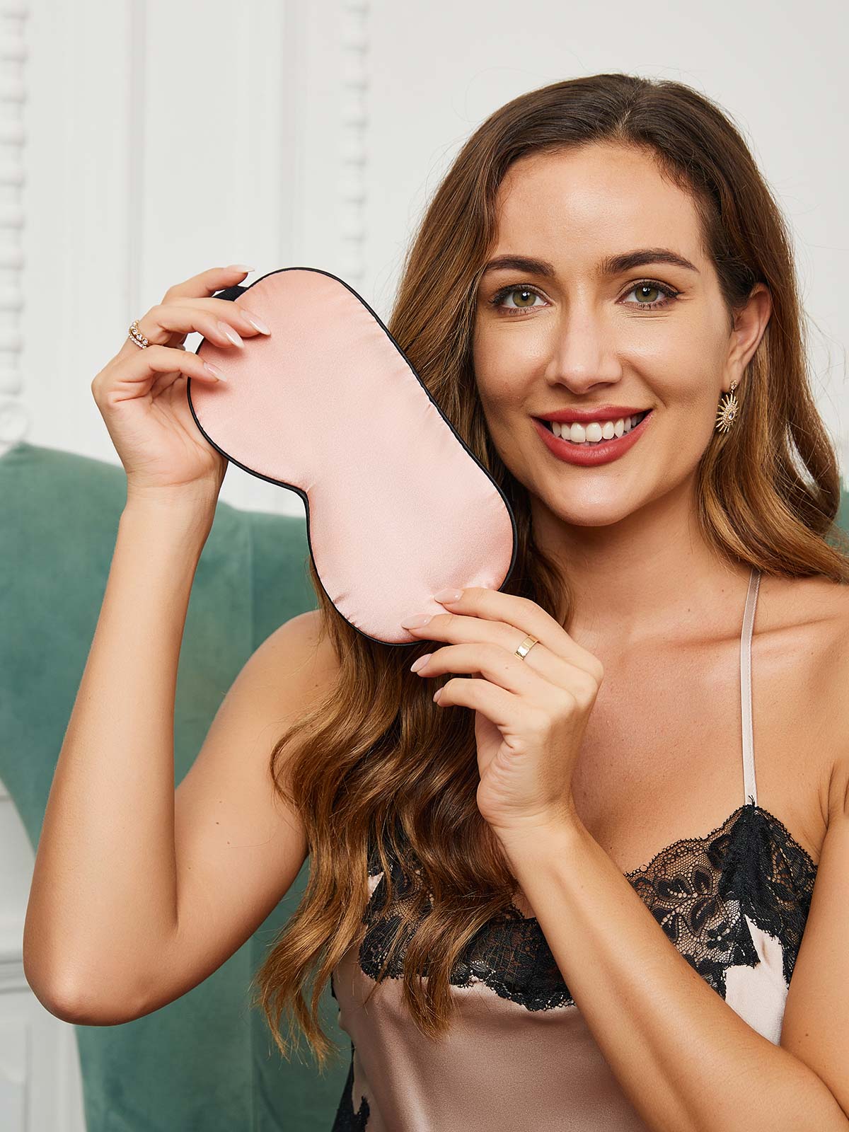 [Rosa] SilkSilky-IT 19Momme Seta pura Eye Mask 005