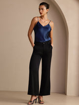 [Blu Scuro] SilkSilky-IT Sleeveless V Neck Cami 006