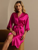 [Rosa Rossa] SilkSilky-IT 3/4 Sleeve Vestaglia da donna 004
