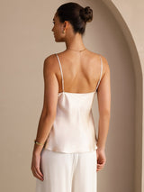 [Beige] SilkSilky-IT Sleeveless V Neck Cami 002
