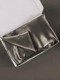 SilkSilky-IT 30Momme Seta pura Pillowcase GrigioScuro 006