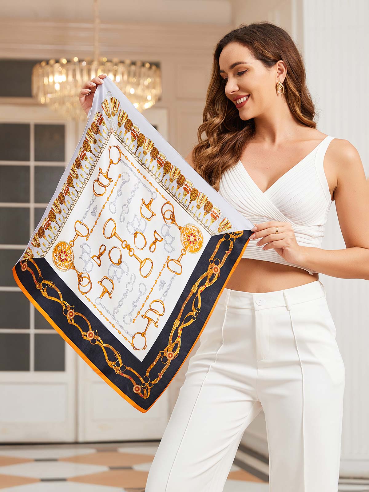 [P038] SilkSilky-IT Seta pura Scarf 003