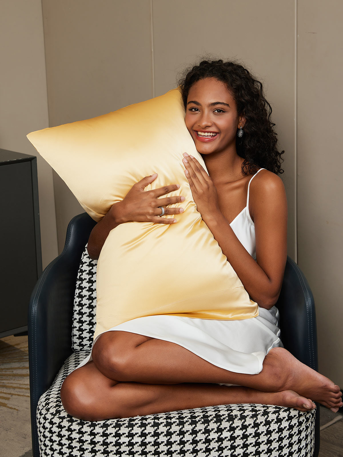 [Champagne] SilkSilky-IT 19Momme Seta pura Pillowcase 002