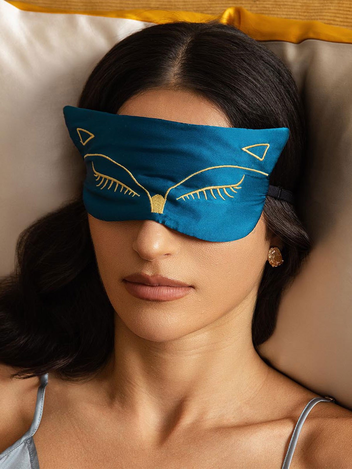 [Verde Acqua] SilkSilky-IT Seta pura Eye Mask 001