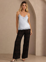 [Blu Grigiastro] SilkSilky-IT V Neck Cami 006