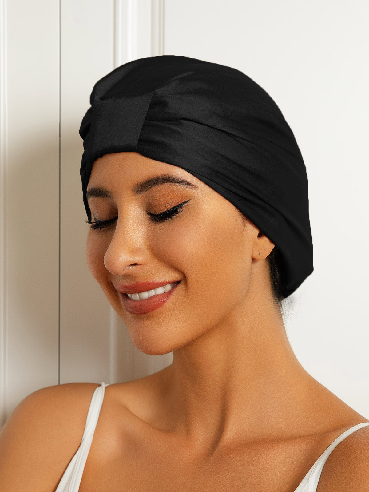 [Nero] SilkSilky-IT Seta pura Sleep Cap 002