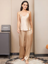 [Champagne] SilkSilky-IT Tirantes Finos Scollo a V Set di Bretelle 004