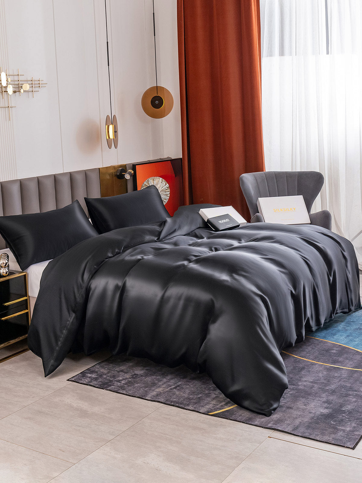 [Nero] SilkSilky-IT 19Momme Seta pura Bedding Set 004
