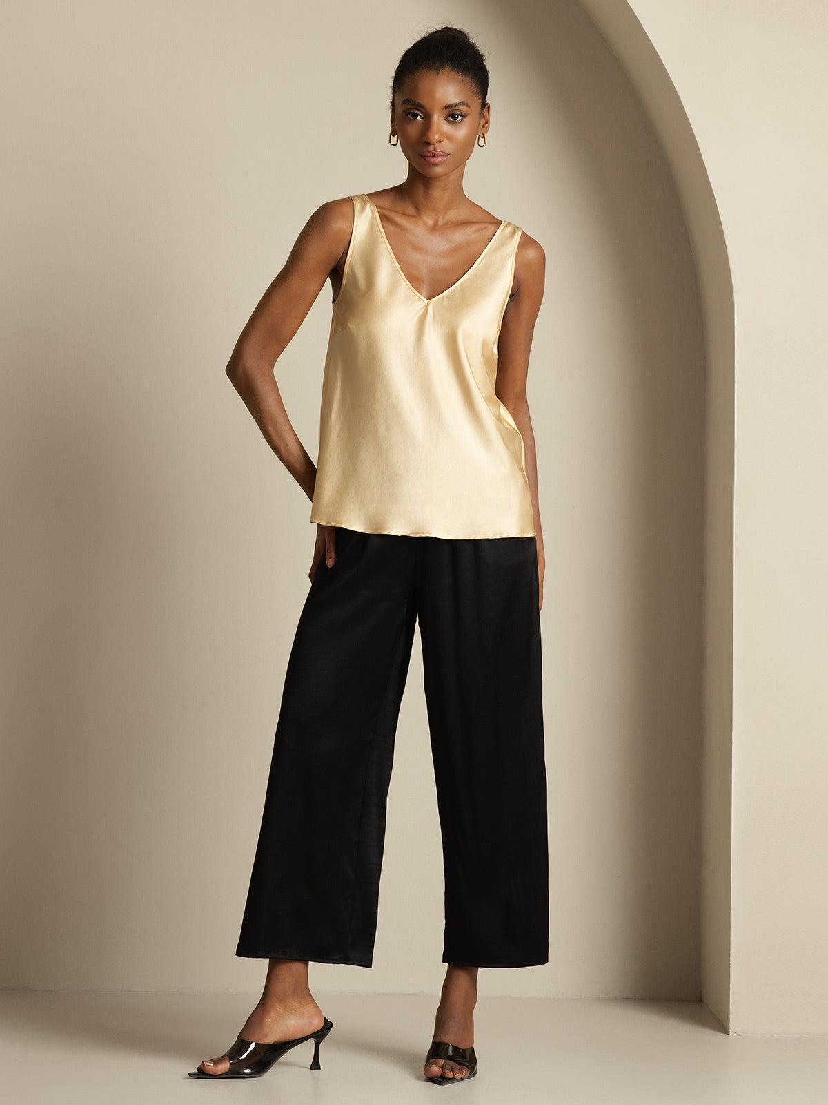 [Champagne] SilkSilky-IT 19Momme Seta Camisoles 008,