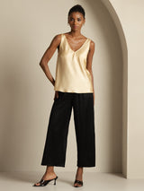 [Champagne] SilkSilky-IT Sleeveless V Neck Cami 008