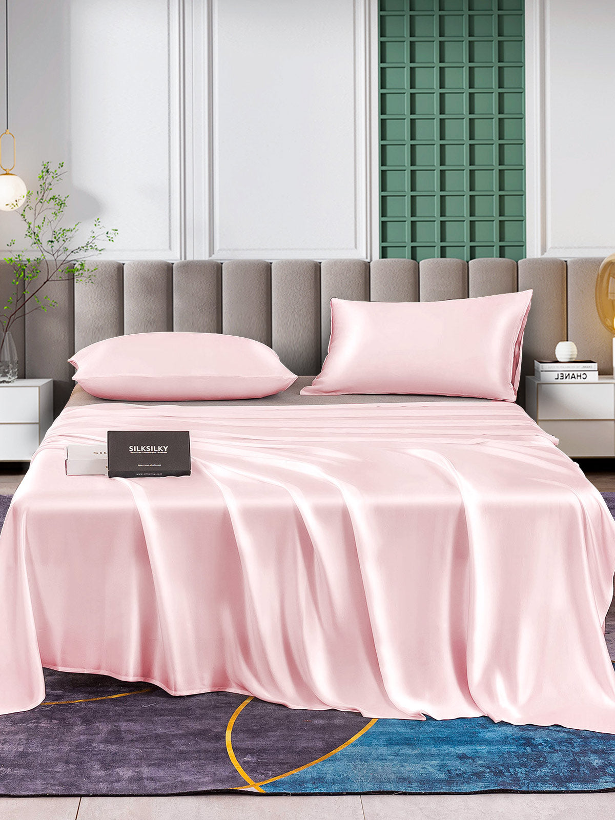[Rosa] SilkSilky-IT 25Momme Seta pura Bedding Set 001