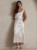 [Bianco] SilkSilky-IT Sleeveless Cami 007