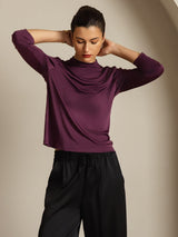 [Viola] SilkSilky-IT Seta pura Womens T-Shirt 007