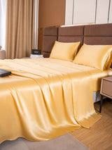 [Champagne] SilkSilky-IT 19Momme Set di biancheria da letto 003