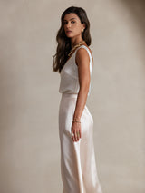 [Bianco] SilkSilky-IT Sleeveless Cami 004