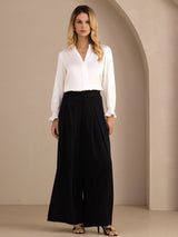[Bianco] SilkSilky-IT Long Sleeve Bluse 006