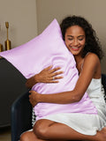 SilkSilky-IT 19Momme Seta pura Pillowcase Lavanda 002