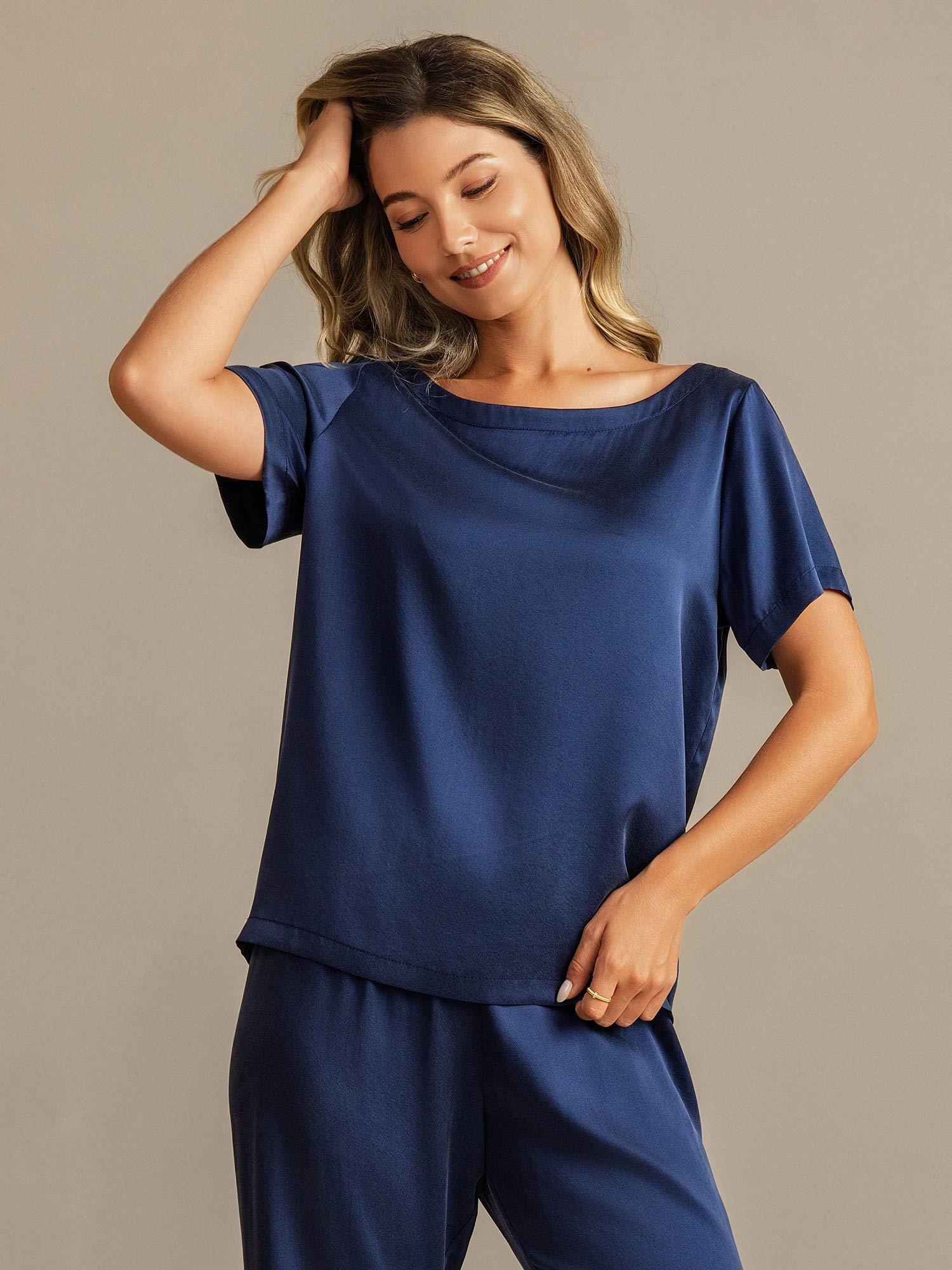 [BluScuro] SilkSilky-IT 19Momme Seta Womens Pajamas 003