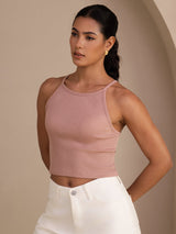 [Rosa] SilkSilky-IT Sleeveless Crew Neck Cami 003