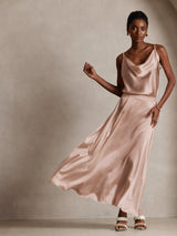 [Toscana] SilkSilky-IT Spaghetti Strap Cowl Neck Cami 008
