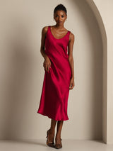[Vino] SilkSilky-IT Sleeveless Vestiti da donna 001