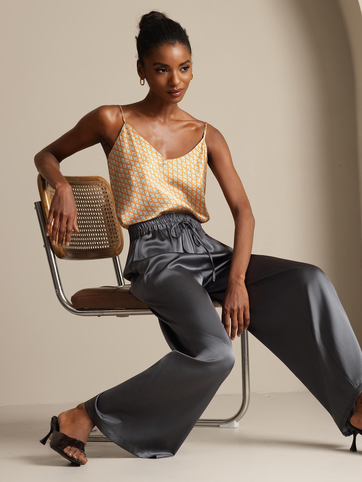 [Floral] SilkSilky-IT Seta pura Camisoles 008,