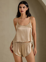 [Oro Champagne] SilkSilky-IT Spaghetti Strap Set di Bretelle 003